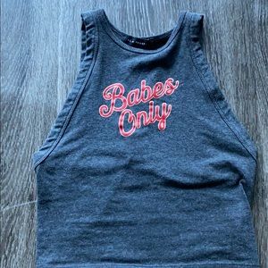 Babes only Cropped tank